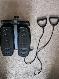 Stepper with resistance bands