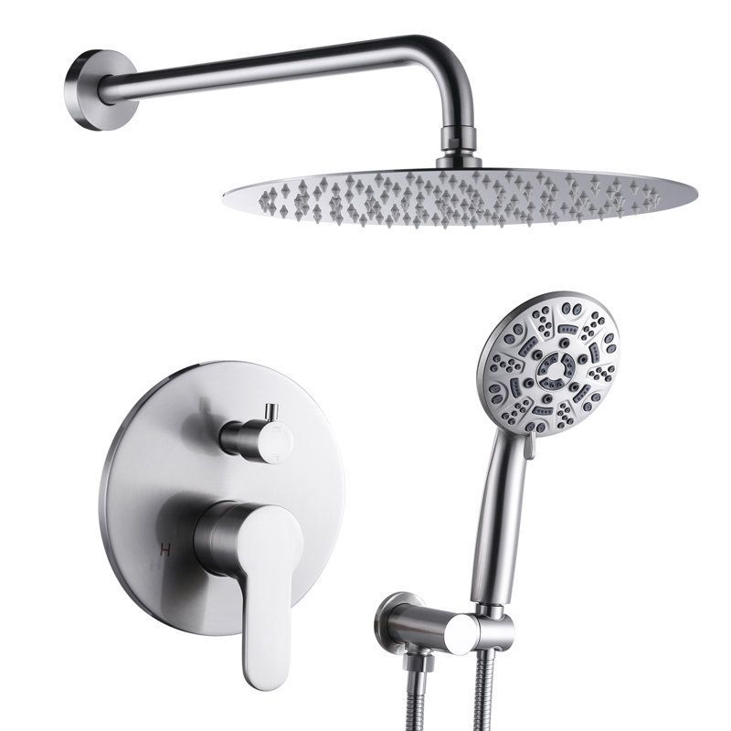 Modern Hotel Style High Pressure Adjustable Shower Head – 2" Fixed Spray, Polished Chrome, Brass Construction