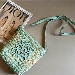 Loewe Summer Vibe Light Blue Lady Bag Purse Fashion 