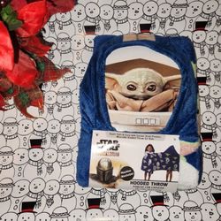 Star Wars Mandolorian Baby Grogu- Toddler Child Hooded Carseat Poncho