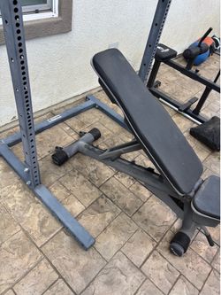 Exercise rack &bench press.View the comment below