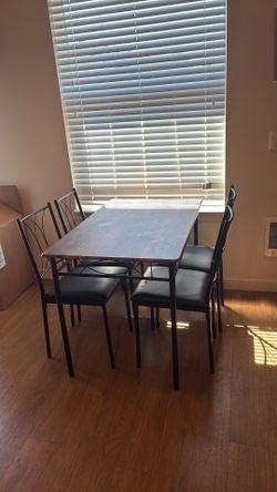 Table and chairs