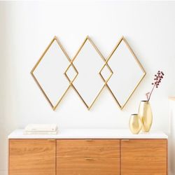 West Elm Overlapping Diamond Mirror