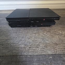 Sony PlayStation 2 Slim Console (PS2) Black - FOR PARTS - PWRS ON NO DISC SPIN