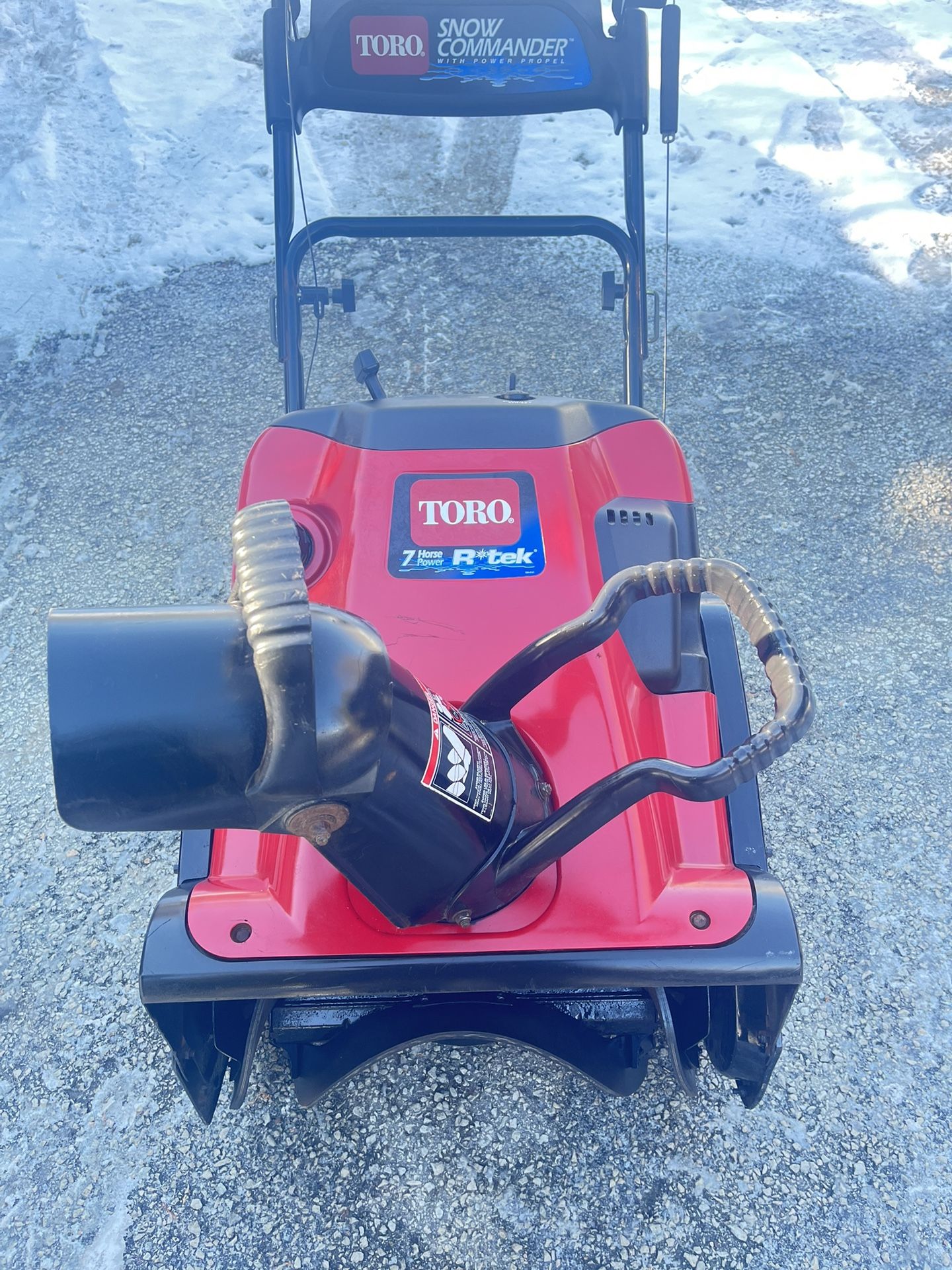 Toro Snow Commander Snowblower 24” Start By Pull Just Been Tuned Up With New Paddles 