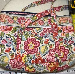 Vera Bradley Quilted Floral Tote Bag