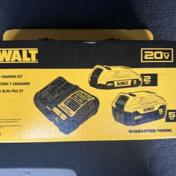 Dewalt Batteries  5Ah And 2 Ah Charger Included 