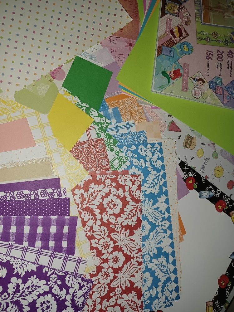Scrapbooking Stuff In Container