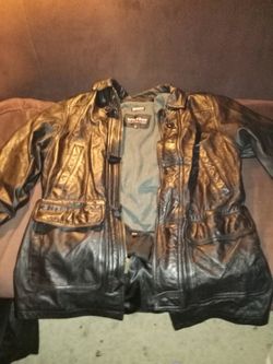 Wilson's brand leather coat