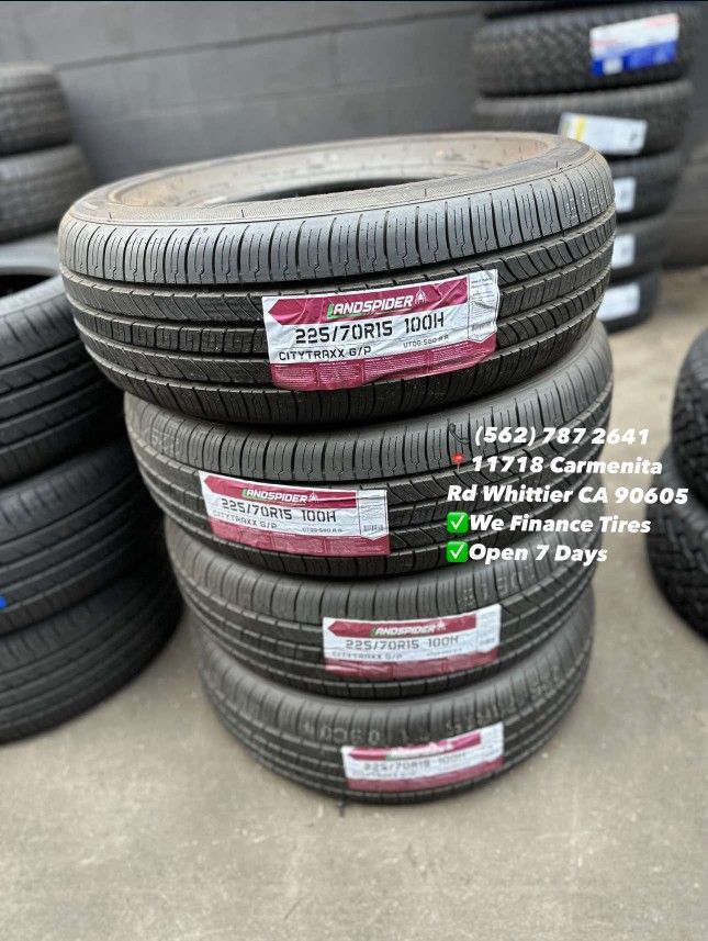 225/70R15 Landspider All Season Set of Tires Installed and Balanced Set de Llantas Nuevas Instaladas y Balanceadas