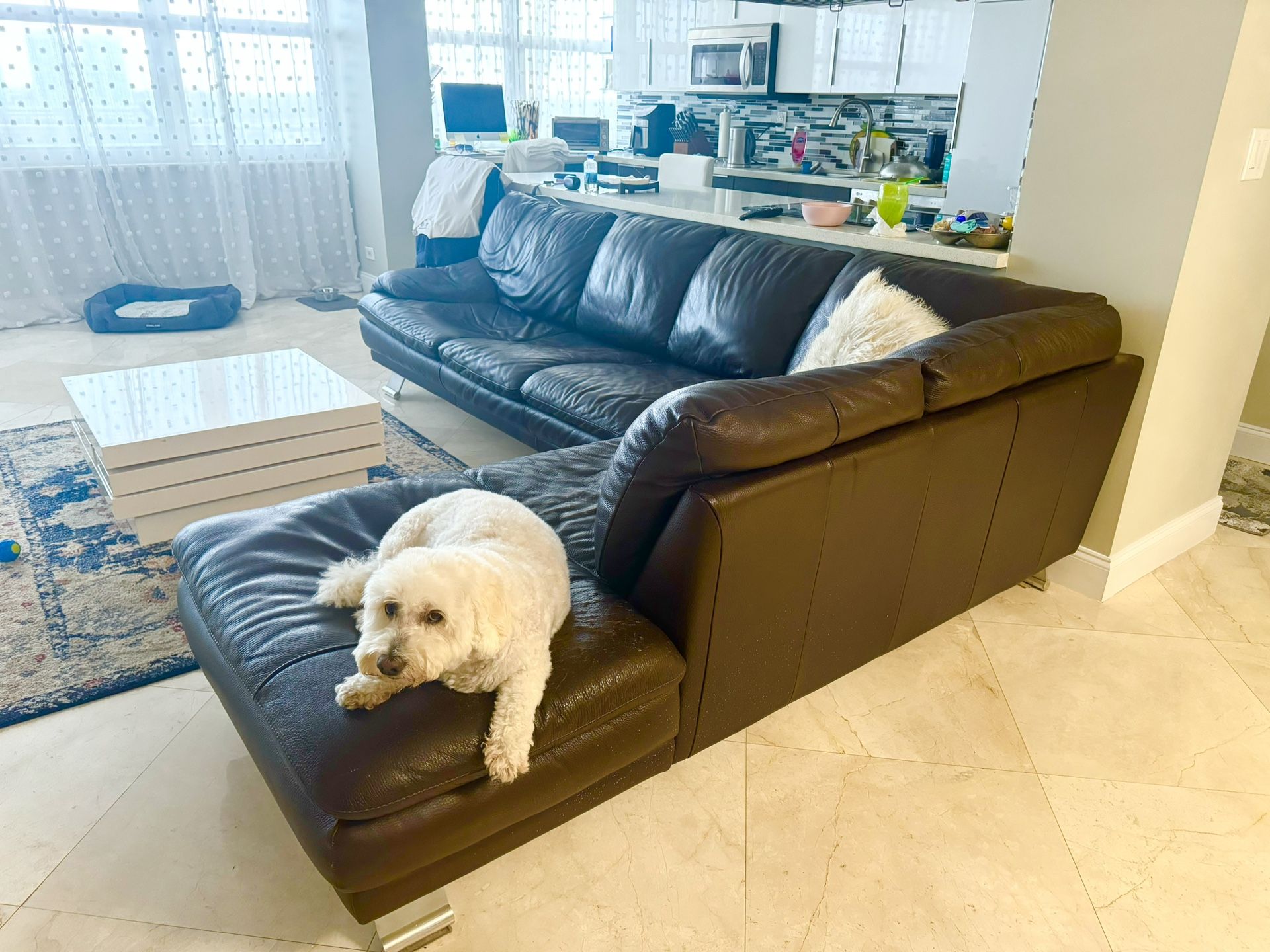 Dining Table, Sectional Sofa, Coffee Table 