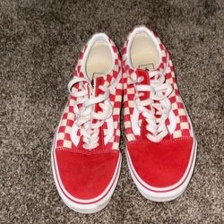 Red Checkered Vans!!