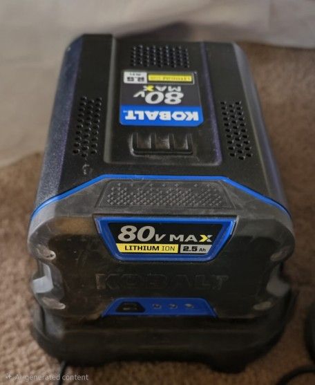 80 Volt Kobalt Battery