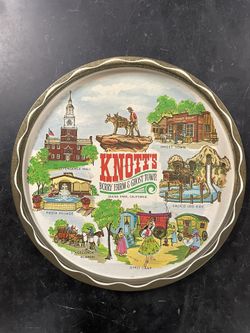 Vintage Knott’s Berry Farm Souvenir Metal Tray