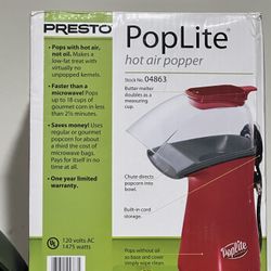 New In Box Preston Popcorn Maker
