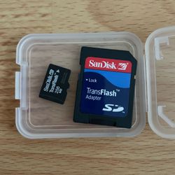 SanDisk memory card + TransFlash adapter