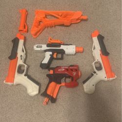 Four Nerf Guns