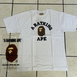 Bape College Tee (White)