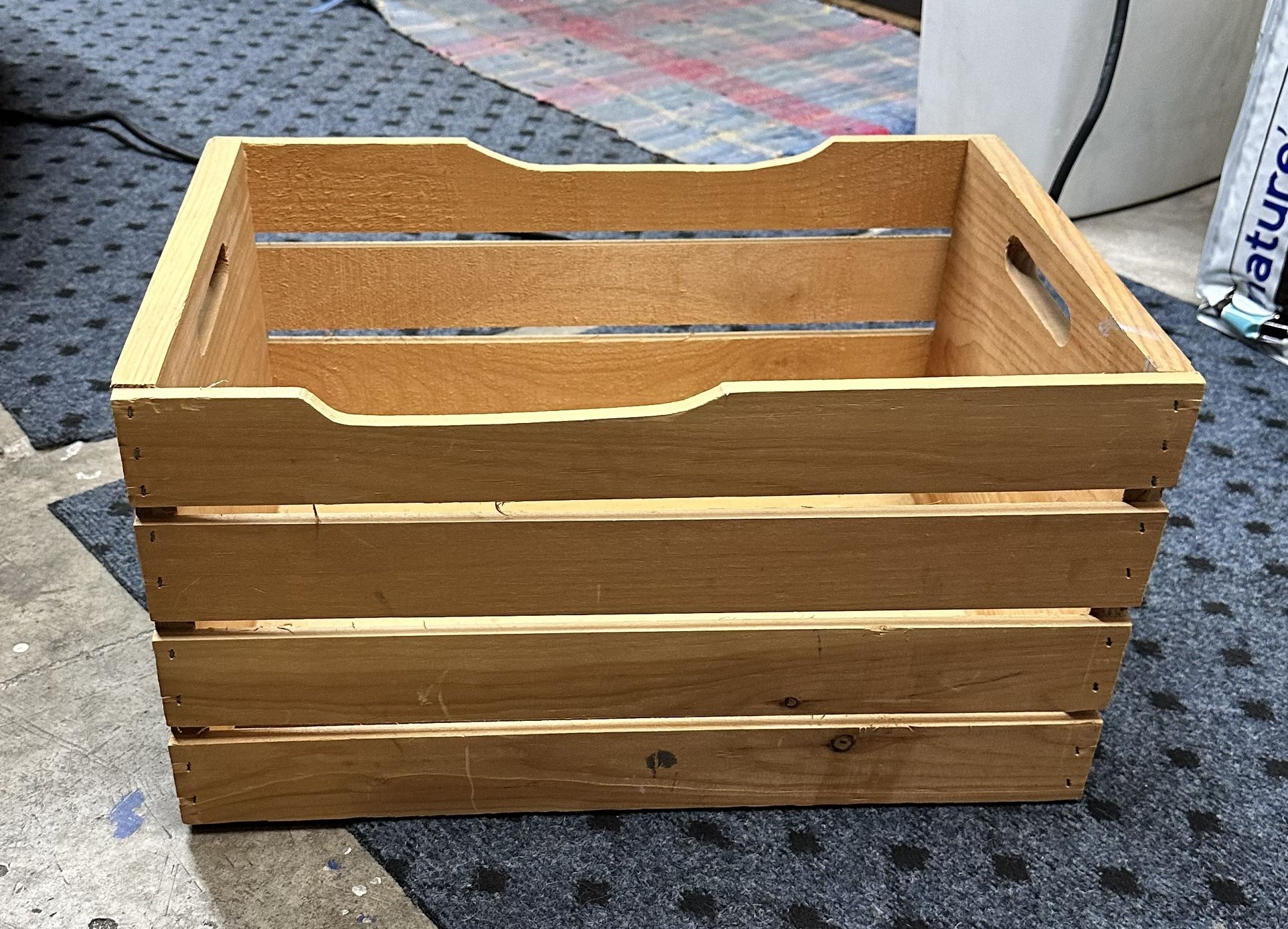 Wood Crate - For Storage Or Crafting 