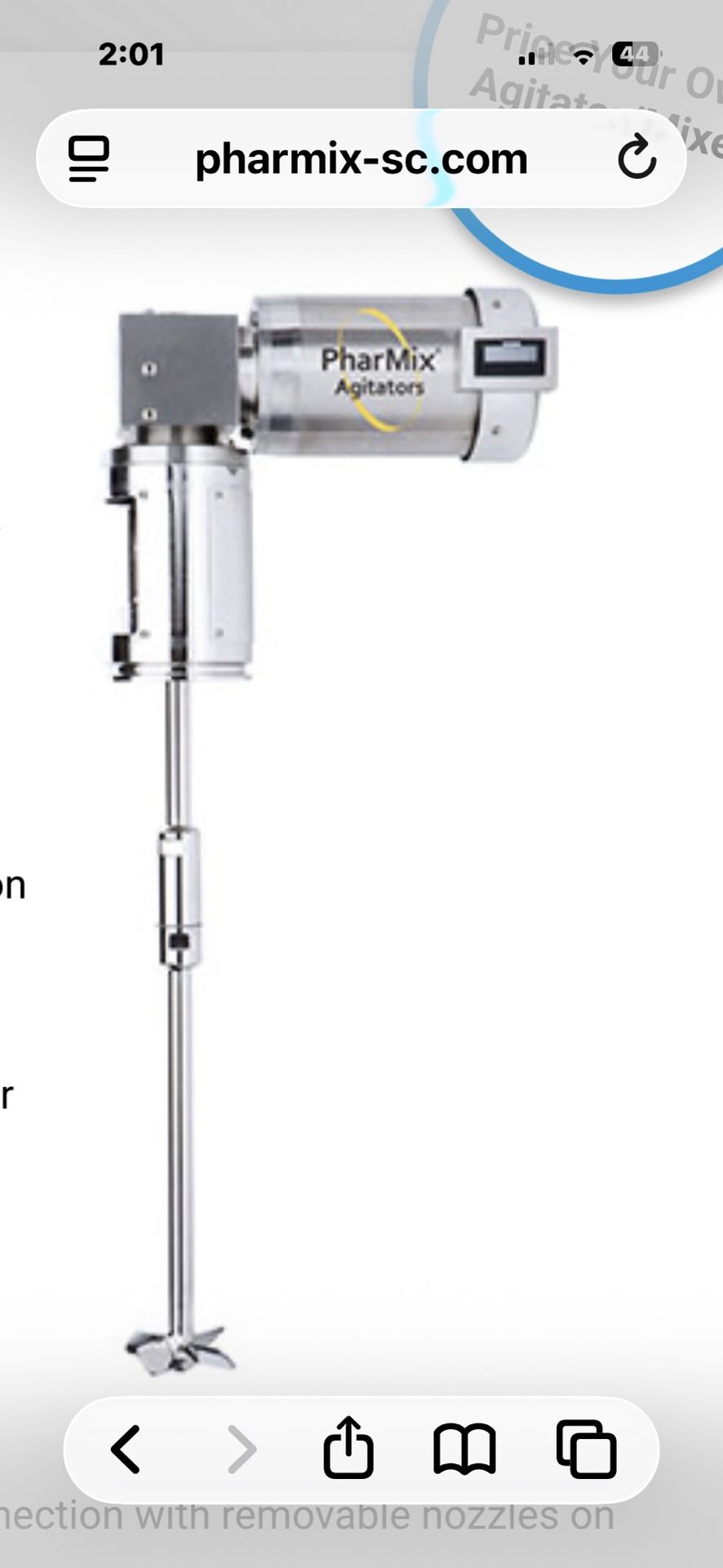 Pharmix Agitator $2500