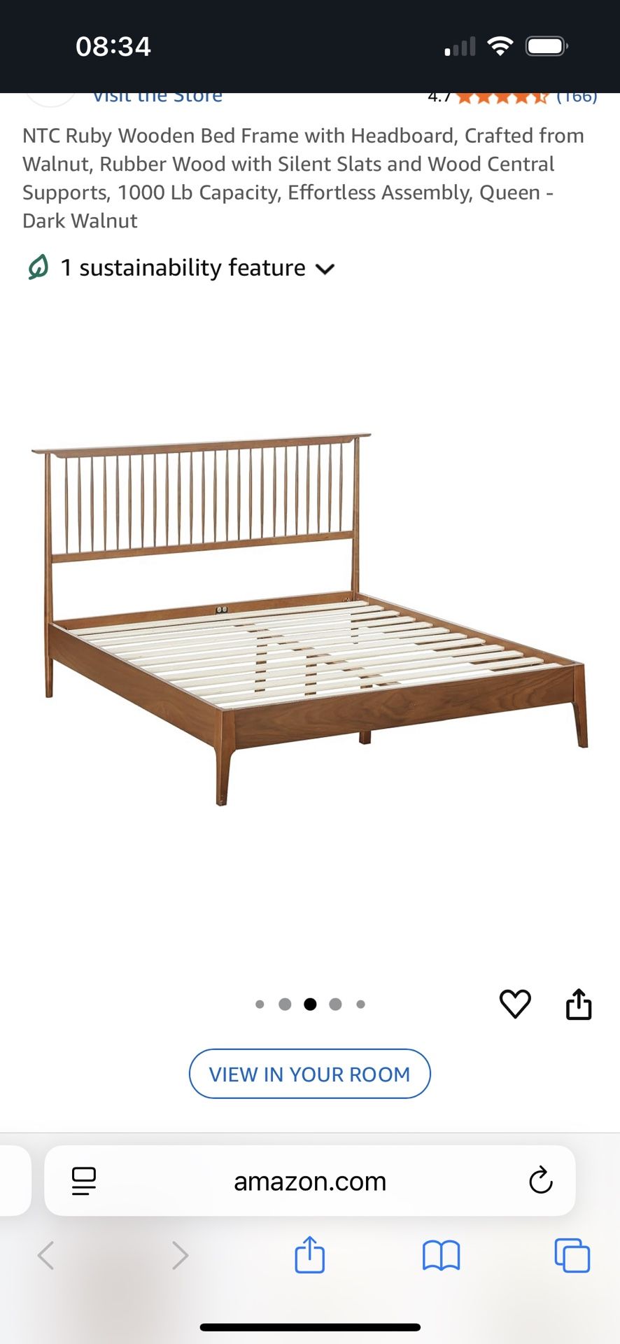 Walnut NTC Bed Frame