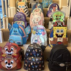 All NWT Hard And Soft Tag Loungefly Bags. Please Pm With Questions. Pu Bridgewater Or Will Ship Via Pirate https://offerup.com/redirect/?o=U2hpcC5jb20