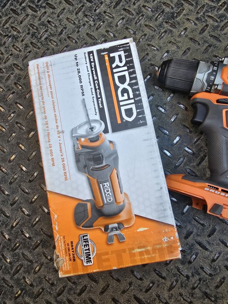 Ridgid RIDGID18V Drywall Cut Out Tool and brushless Tools only