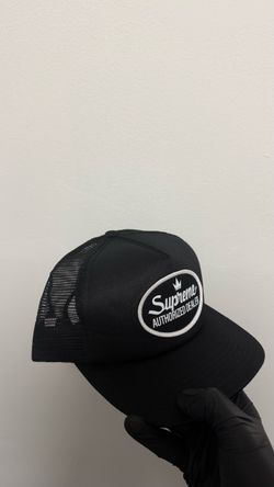 Supreme Authorized Dealer Mesh Back Trucker Hat FW26 – Black – Brand New