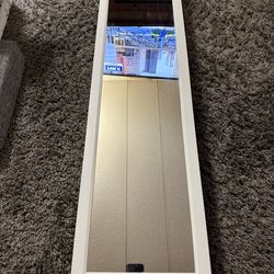 Wall Door Mounted Mirror Jewelry Cabinet Organizer