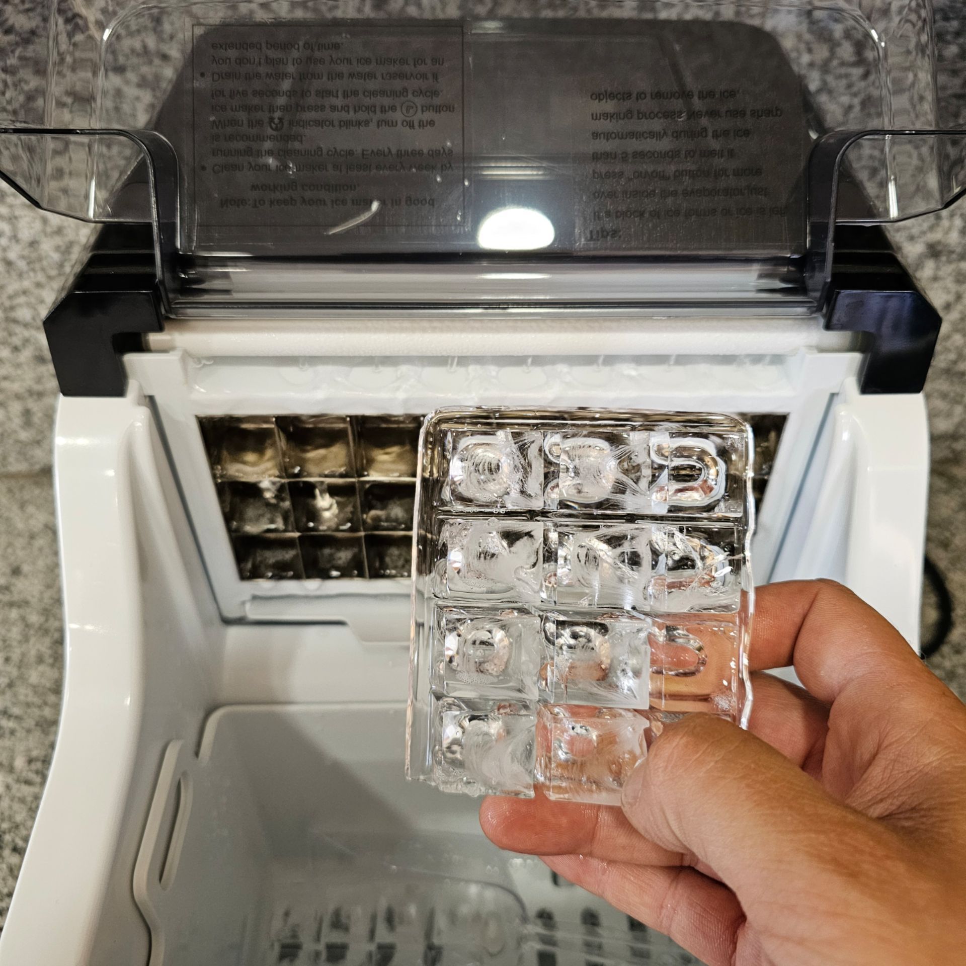 Portable Stainless Steel Clear Ice Maker