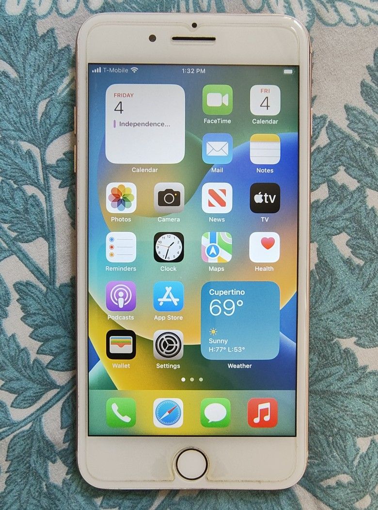 iPhone 8 Plus. 64GB Storage. Has Screen Protector On And It's Unlocked.