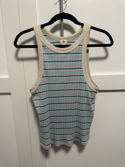 BDG Striped Ribbed Tank Top