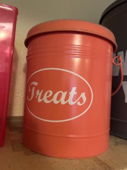 Metal treat container