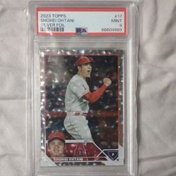 Shohei Ohtani 2023 Topps Silver Foil PSA 9