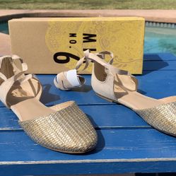  Brand new women’s Mix No.6 Metallic Otisa Flats, size 7.5