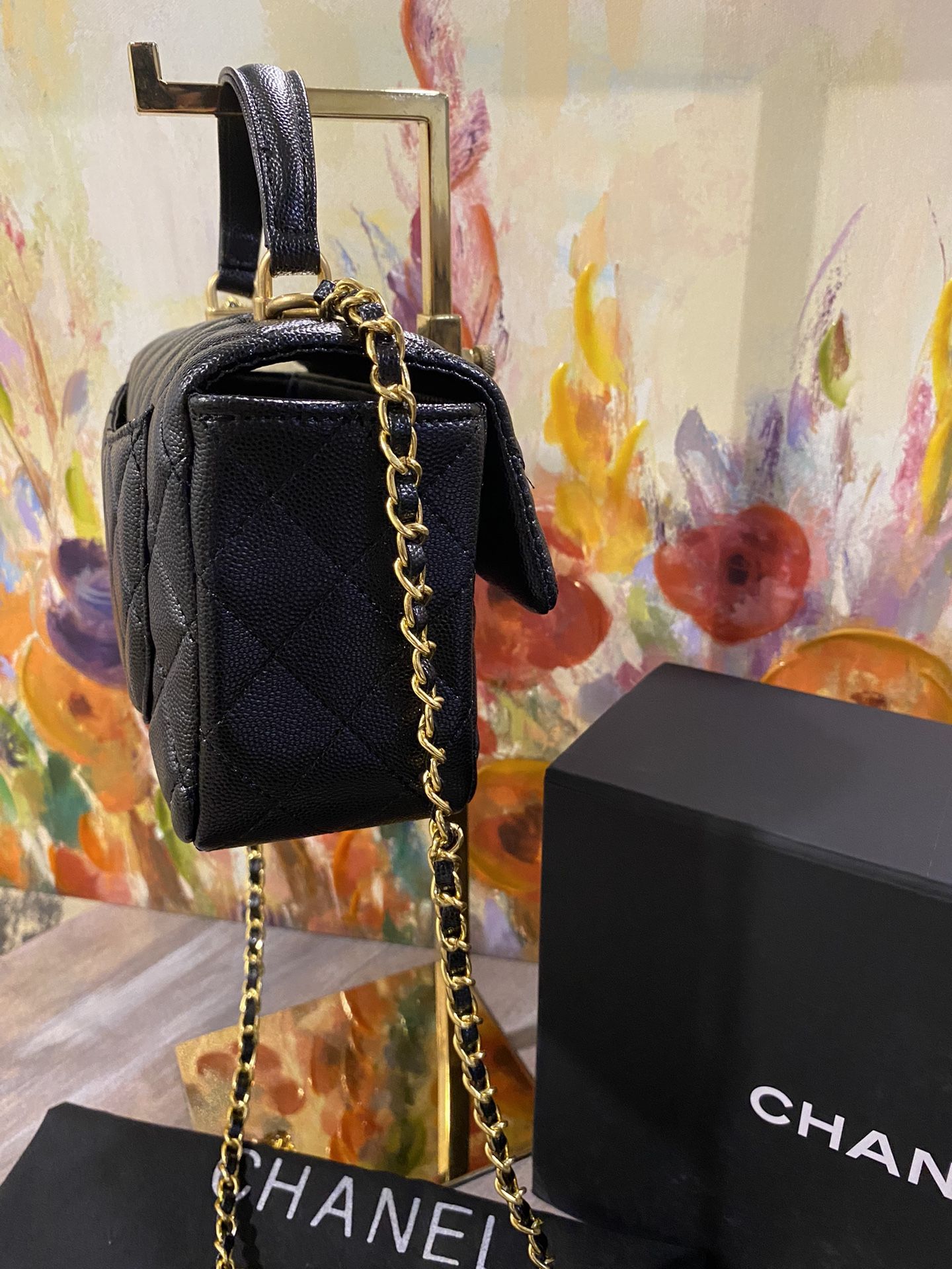 Black Bag Leather NEW In Box