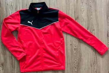 Puma Red Black Mens Track Jacket Medium