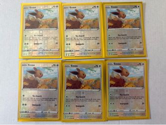Evolving Skies Eevee Reverse Holo x6 Bundle 12/203 Rayquaza Background Mint Condition Sleeved
