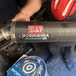 Yoshimura RS-3 series motorcycle exhaust muffler