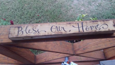 Wooden sign