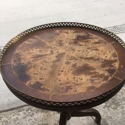 Antique round coffee table