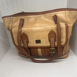 B.O.C. Vintage Tan/Brown Leather Tote