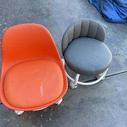 2 Kids Rolling Chairs – Used – Both for 40