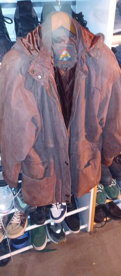 Adventure Bound Mens 100% Leather Jacket Size Small