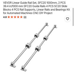 VEVOR Linear Guide Rail Set, SFC20 1000mm, 2 PCS 39.4 in/1000 mm