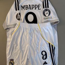 Mbappe Real Madrid Kids Set New Edition 2025/2026 Soccer Jersey