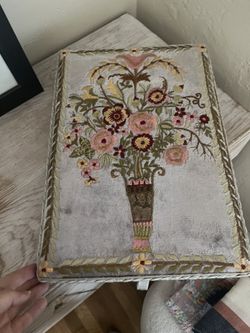 Embroidered Jewel Box