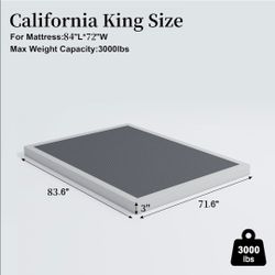 CAL KING Metal Box Spring w/cover $50 **New**