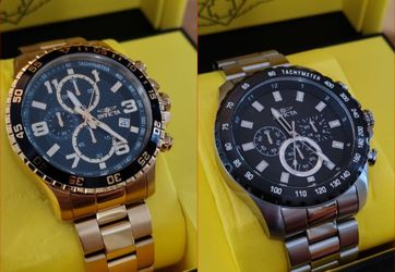 TODAY ONLY! $100 FOR BOTH INVICTA WATCHES