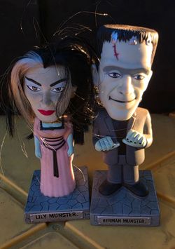 Herman and Lilith Munster  bobble head